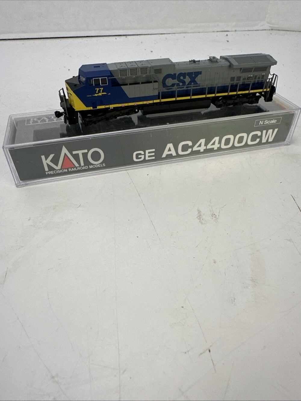 Kato 176-7043 N Scale CSX Transportation GE AC4400CW Diesel Locomotive #77 NIB